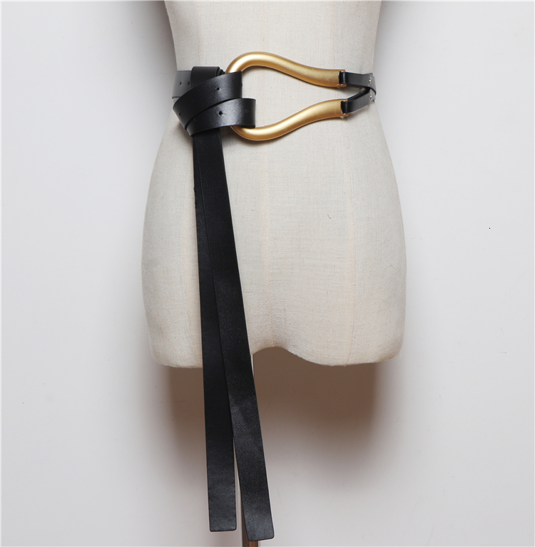 Jeans Women Belt Fashion Design Women Buckle Waist Belts Leather Strap High Quality Cummerbund Waistband for Girl Dress SW232 Y191130