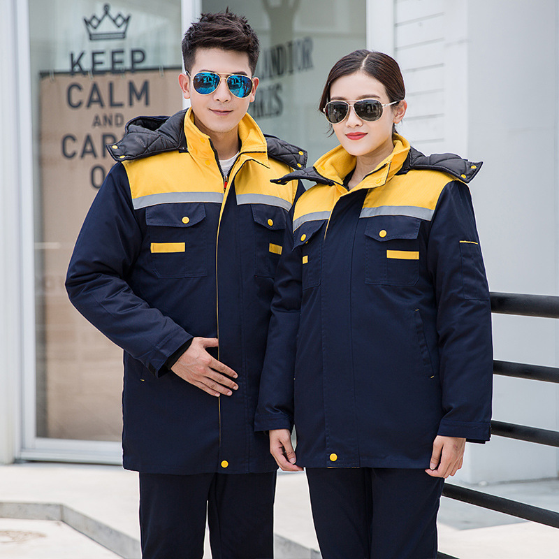 over 50 piec of embroidered winter cold proof cotton padded et thickened labor protection work cloth men, Black
over 50 piec of embroidered winter cold proof cotton padded et thickened labor protection work cloth men, Black