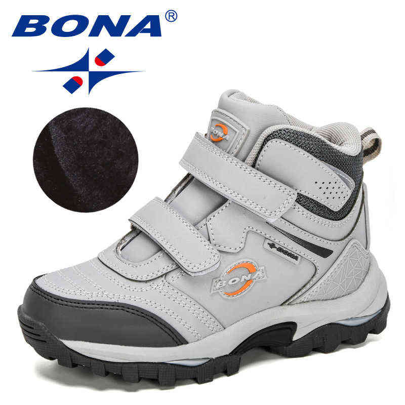 BONA Designers Plush Snow Boots Children Sport Sneakers Terkking Boots Kids Hiking Mountain Climbing Camping Footwear 211108, Light beige black
BONA Designers Plush Snow Boots Children Sport Sneakers Terkking Boots Kids Hiking Mountain Climbing Camping Footwear 211108, Light beige black