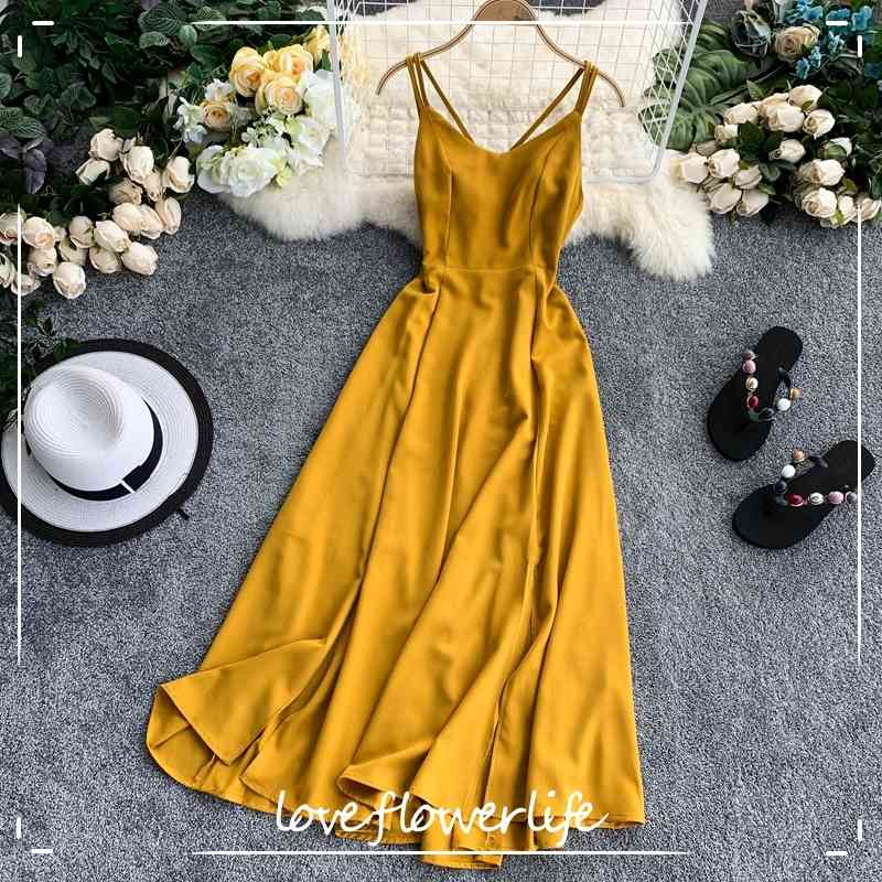 Beach Style Solid Vestidos Zipper Backless Sexy Summer Dress A-line Sleeveless Long Dresses 210521, Apricot
Beach Style Solid Vestidos Zipper Backless Sexy Summer Dress A-line Sleeveless Long Dresses 210521, Apricot