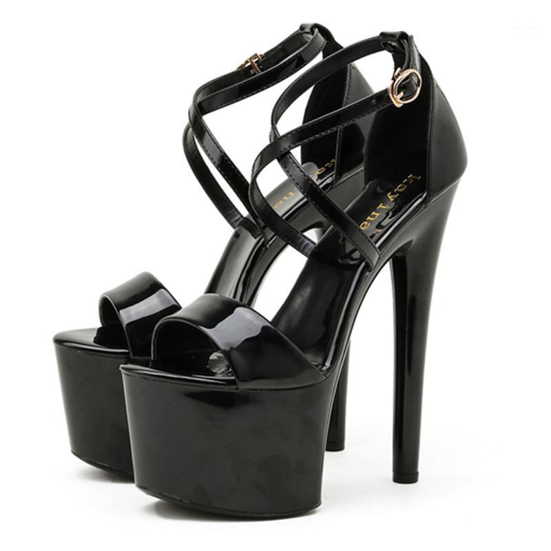 Dress Shoes 2021 Women's High-Heeled Sandals Sexy Fashion Word Waterproof Platform Hollow Cross Belt Buckle Nightclub Catwalk, Black
Dress Shoes 2021 Women's High-Heeled Sandals Sexy Fashion Word Waterproof Platform Hollow Cross Belt Buckle Nightclub Catwalk, Black