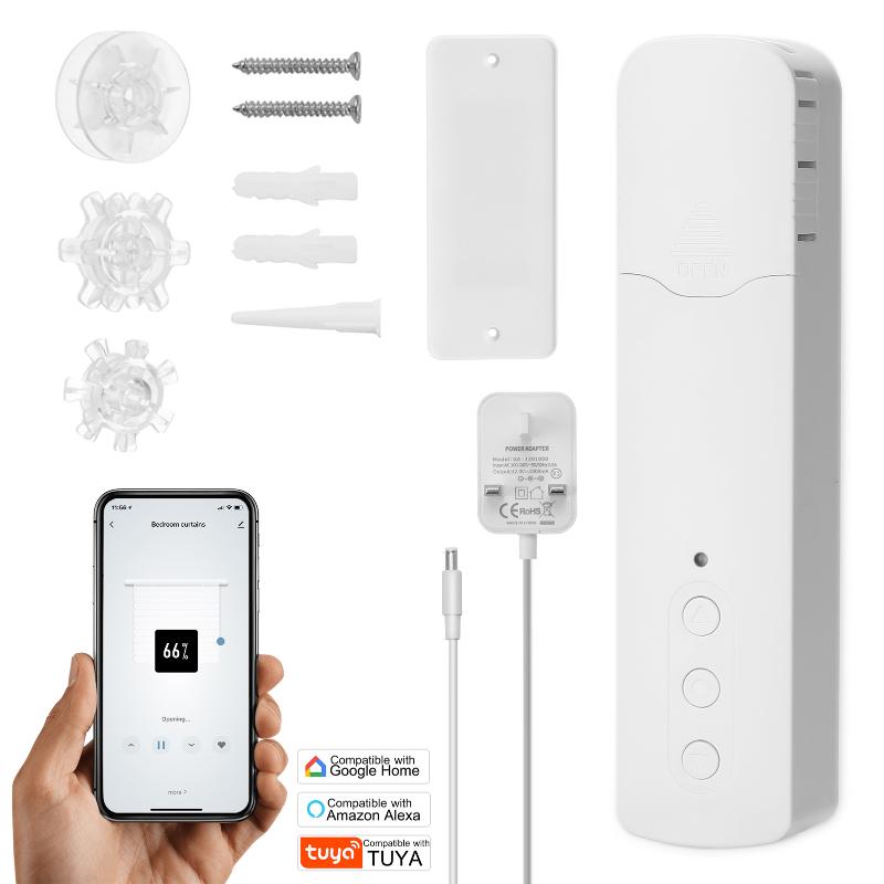 Tuya WiFi TM616EGWT Intelligent Pull Bead Curtain Motor Household Electric Motors Mobilephone APP Control Smart Home
Tuya WiFi TM616EGWT Intelligent Pull Bead Curtain Motor Household Electric Motors Mobilephone APP Control Smart Home