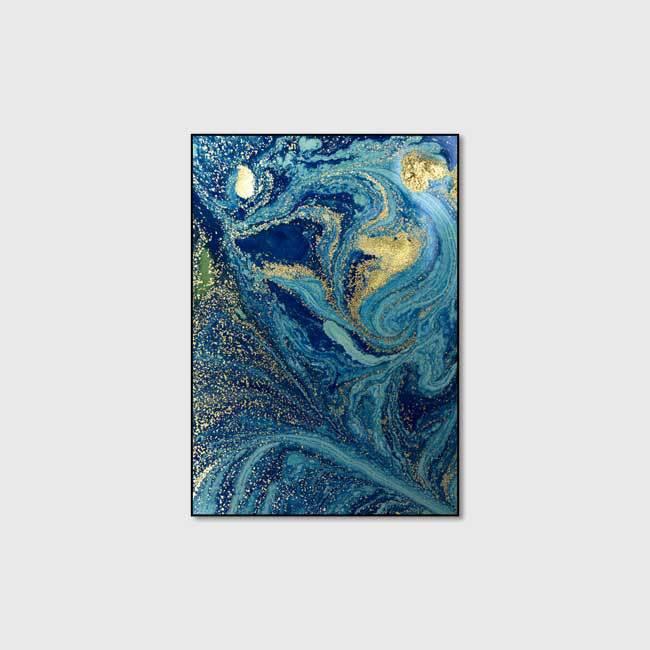 Carpets Nordic Luxury Abstract Living Room Area Rug Watercolor Blue Green Ocean Fluid Marble Gilt Golden Carpet Bedroom Bedside Non-Slip
