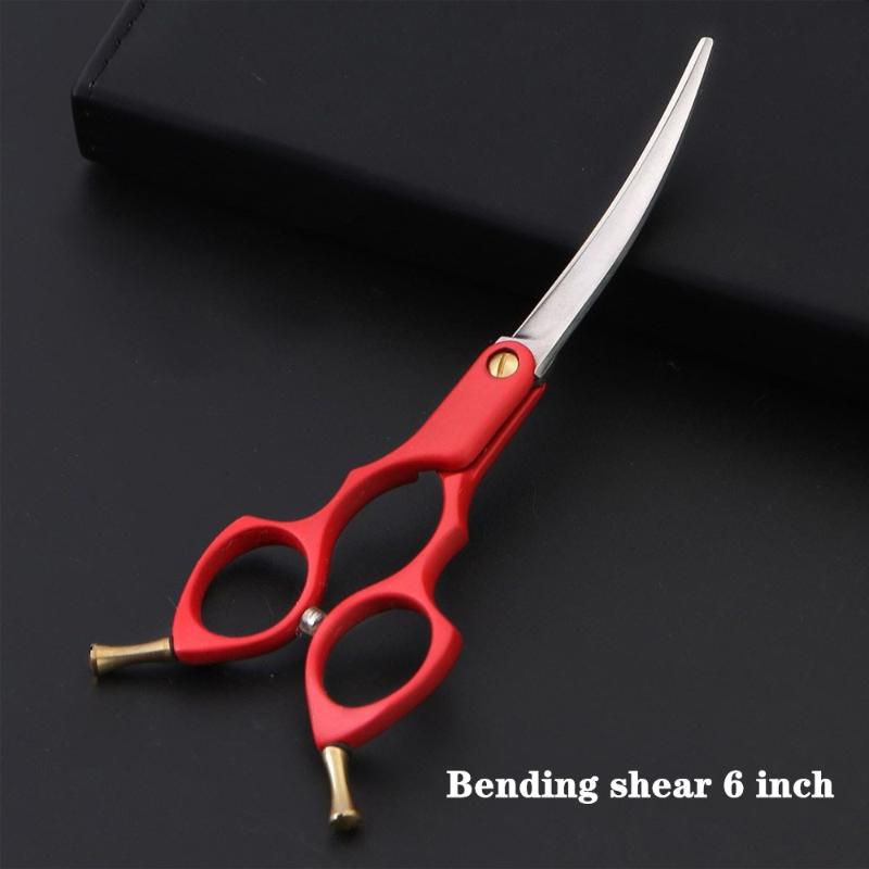 Hair Scissors 6.0/7.0 Inch Pet Grooming Dog Cutting Shears Curved Scissor Professional For