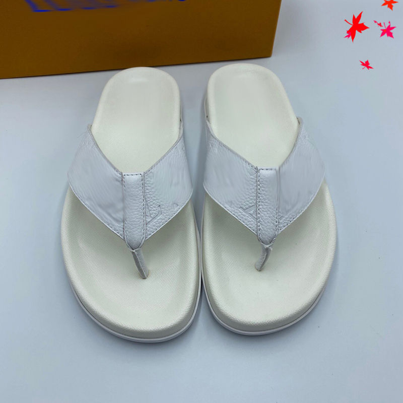 2021 Slipper Designer Slide Summer sandals Fashion Men Beach Indoor Flat Flip Flops Leather luxurys Shoes mens Slippers with box Size 39-45 -H82, White
2021 Slipper Designer Slide Summer sandals Fashion Men Beach Indoor Flat Flip Flops Leather luxurys Shoes mens Slippers with box Size 39-45 -H82, White