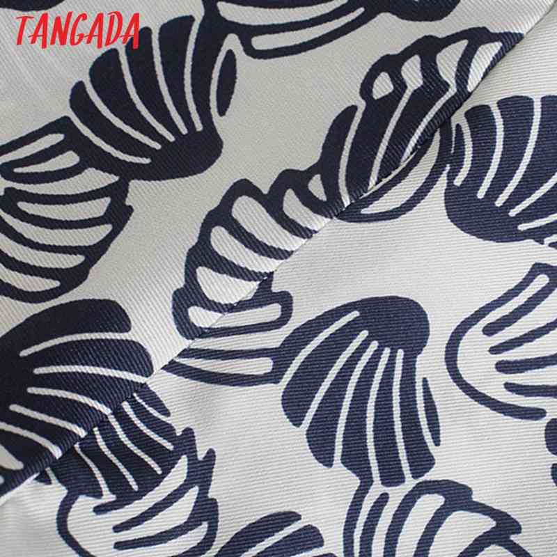 Women Retro Print Loose Crop Short Sleeve Summer Chic Female Holiday Shirt Tops 4N04 210416