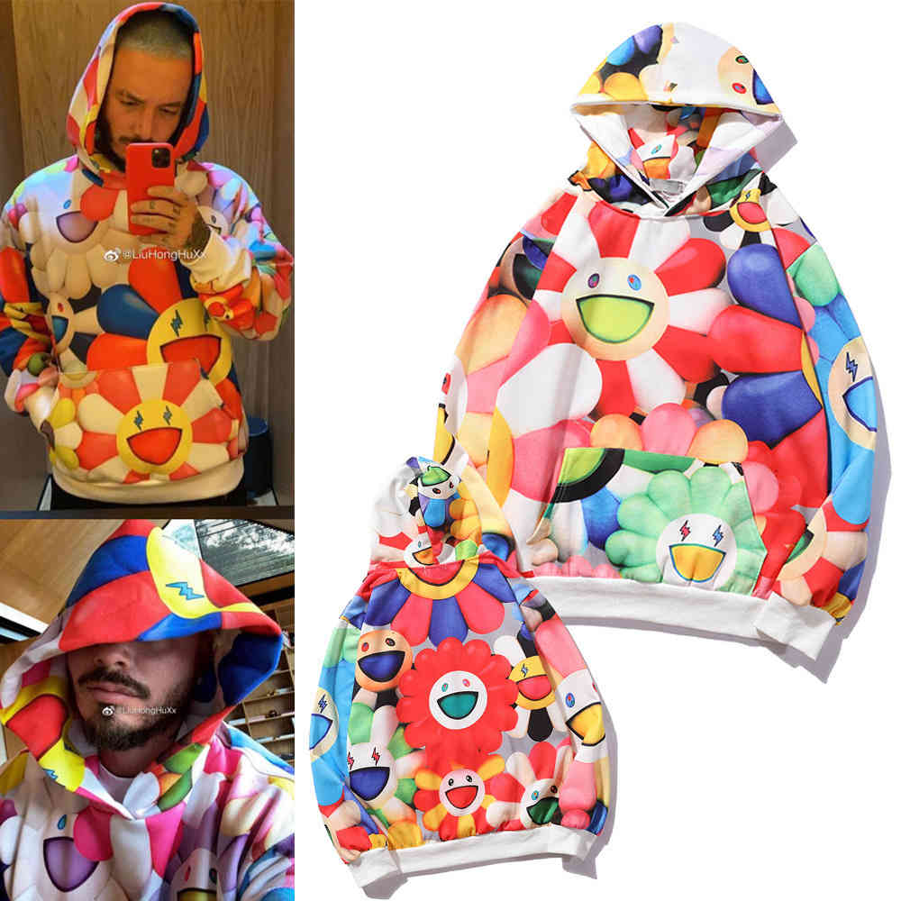 20ss Murakami Long x j Balvin Co Branded Fw20 Autumn Winter Sun Flower Hoodie for Men and Women, Black
20ss Murakami Long x j Balvin Co Branded Fw20 Autumn Winter Sun Flower Hoodie for Men and Women, Black