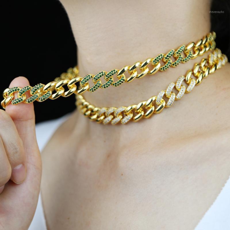Chains Factory Price Cuban Chain Choker Necklace With Green White Cz Paved Long Heavy Hip Hop Punk Jewelry Wholesale
Chains Factory Price Cuban Chain Choker Necklace With Green White Cz Paved Long Heavy Hip Hop Punk Jewelry Wholesale