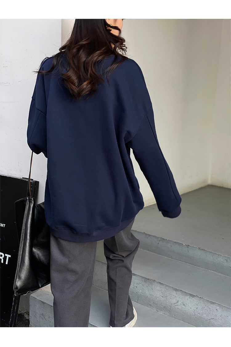 Autumn Ins Japanese Style Outfit Casual Shirt Tops Full Sleeve Regular Length Loose Sweatshirt Cotton CHIC QT203 210609