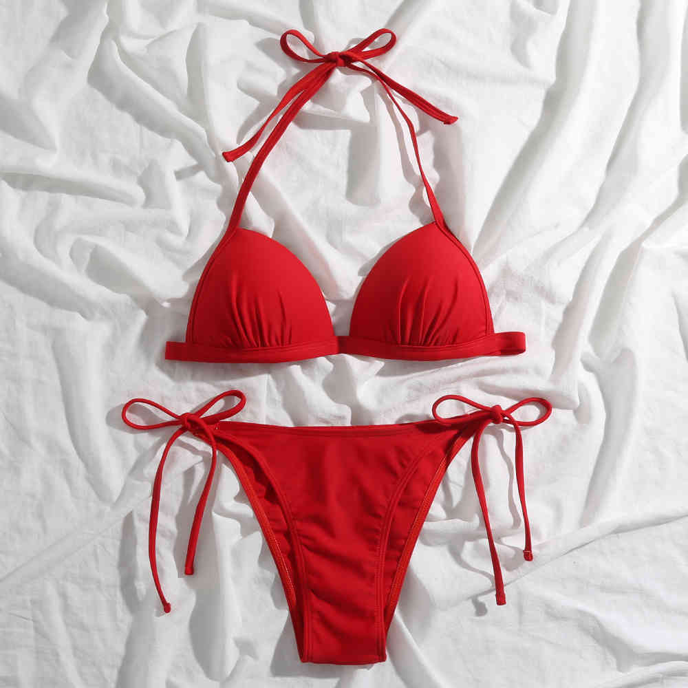 Swimwear Woman Swimsuit Sexy Bikini Set Purple Push Up Bathing Suit Women Black String Beachwear Biquini Two Piece 210520