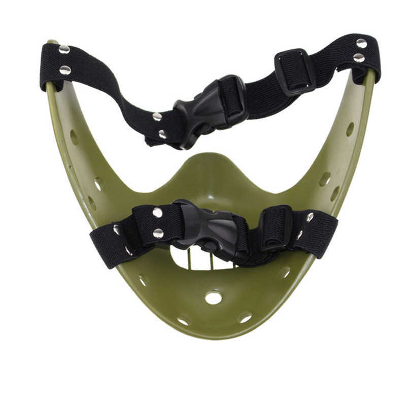 Hannibal Masks Horror Hannibal Scary Resin Lecter The Silence of The Lambs Masquerade Cosplay Party Halloween Mask 3 Colors Q08067720698