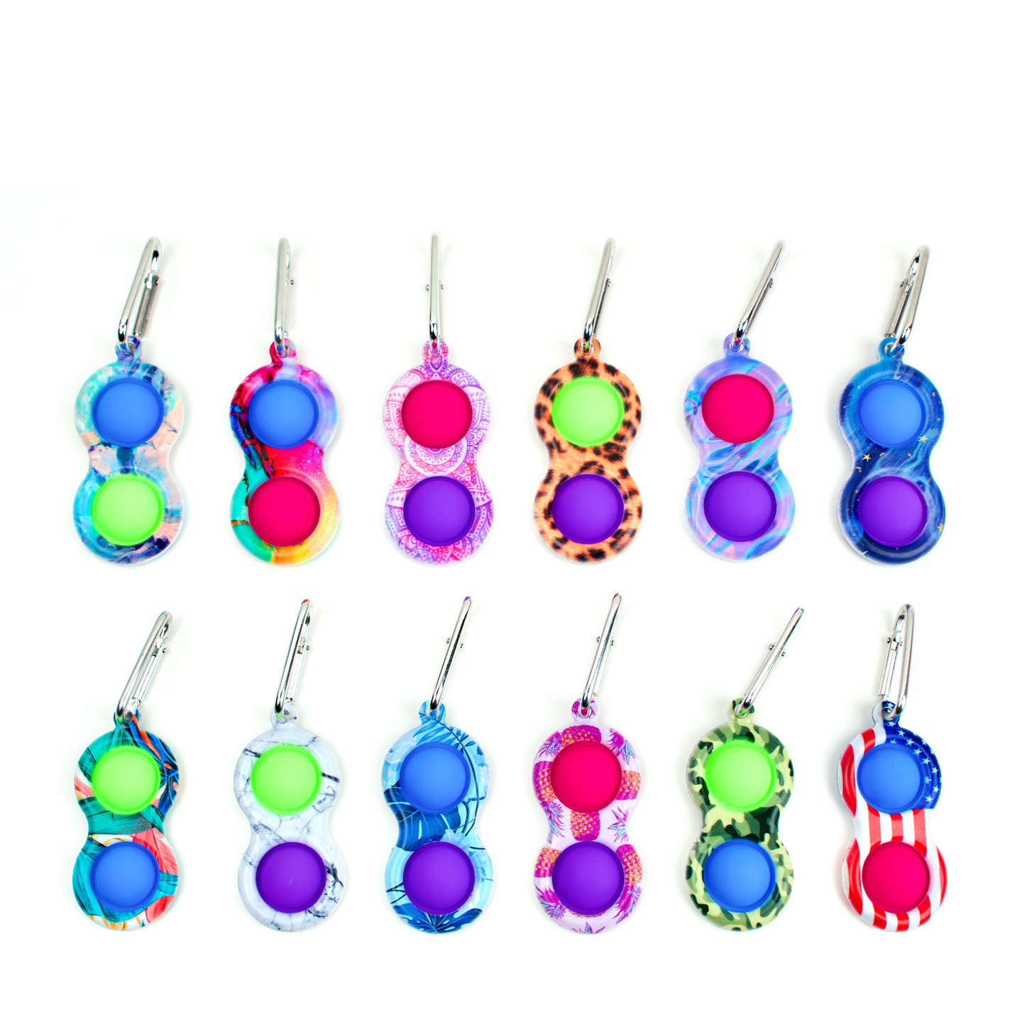 Mini Fidget toys keychain Pack Fashion Simple Dimple Antistress key chain Stress Relief Toy for Children Adults
Mini Fidget toys keychain Pack Fashion Simple Dimple Antistress key chain Stress Relief Toy for Children Adults