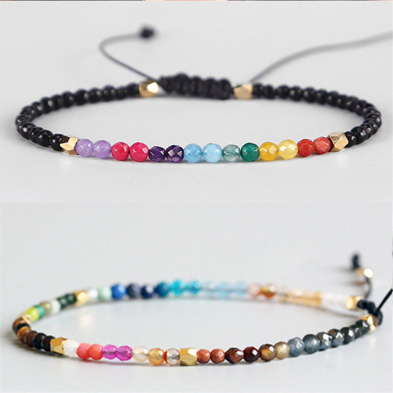 Chakra Stone Beaded Bracelets Strands 3mm 12 Constellations Bohemian Simple Design Beads Adjustable Lucky Zodiac Signs Braided Bangles Jewel, Black
Chakra Stone Beaded Bracelets Strands 3mm 12 Constellations Bohemian Simple Design Beads Adjustable Lucky Zodiac Signs Braided Bangles Jewel, Black