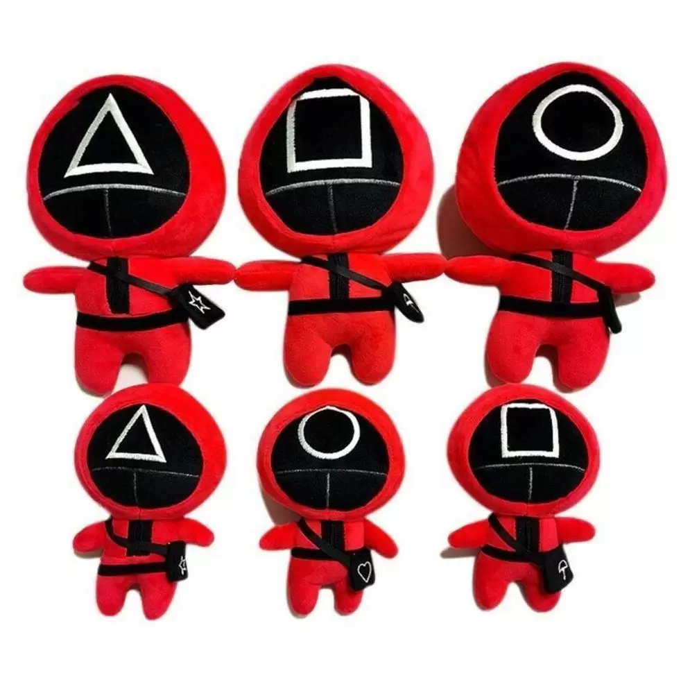 23CM Squid Game Stuffed Plush Toys Soft Doll Square Circle Triangle Masked Red Tracksuit Soldier Halloween Christmas Gifts for Children Kids FY7785
23CM Squid Game Stuffed Plush Toys Soft Doll Square Circle Triangle Masked Red Tracksuit Soldier Halloween Christmas Gifts for Children Kids FY7785