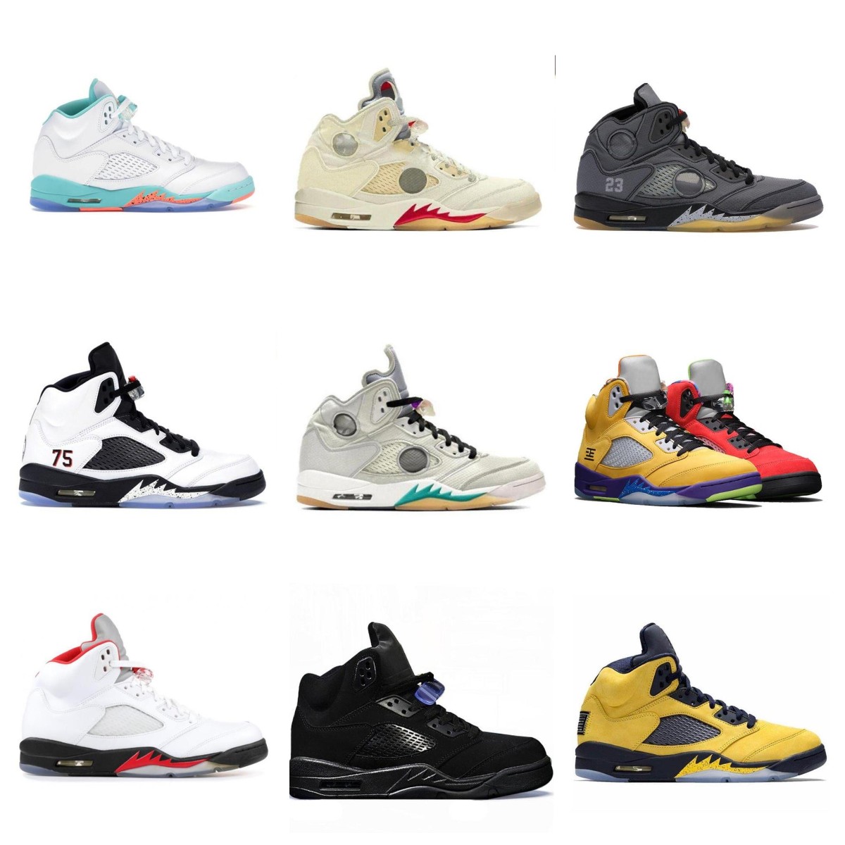 Fashion- WHAT THE 5 5s Shoes Black Muslin mens women Off Sport Jumpman White Stealth Anthracite Alternate Grape Trainers Sneaker, Color 19
Fashion- WHAT THE 5 5s Shoes Black Muslin mens women Off Sport Jumpman White Stealth Anthracite Alternate Grape Trainers Sneaker, Color 19