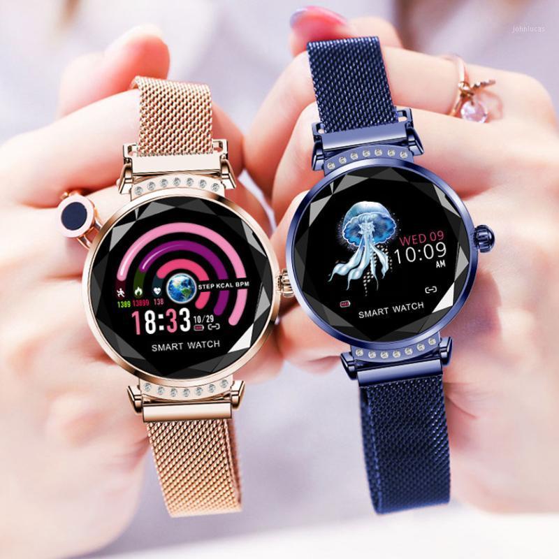 Bracelets intelligents H2 montre 2021 femmes SmartWatch étanche Fitness Tracker Bracelet Bande Récompense cardiaque Surveillance Sport Sport Feme