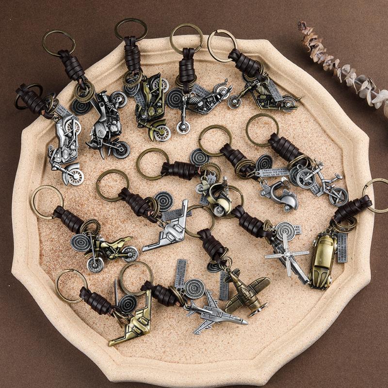 Keychains Antique Spaceship Motorcycle Aircraft Shape Real Leather Suspension Keyrings Pendants For Car Keys Bag Accessories
Keychains Antique Spaceship Motorcycle Aircraft Shape Real Leather Suspension Keyrings Pendants For Car Keys Bag Accessories