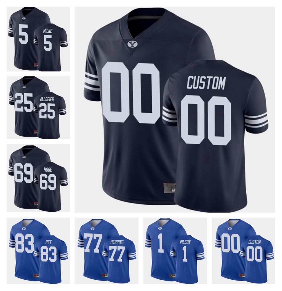 BYU Cougars College 1 Zach Wilson Football Jerseys 77 Chandon Herring 25 Tyler Allgeier 5 Dax Milne 16 Baylor Romney 4 Troy Warner Custom Men Women Youth Jersey, Colour 2
BYU Cougars College 1 Zach Wilson Football Jerseys 77 Chandon Herring 25 Tyler Allgeier 5 Dax Milne 16 Baylor Romney 4 Troy Warner Custom Men Women Youth Jersey, Colour 2