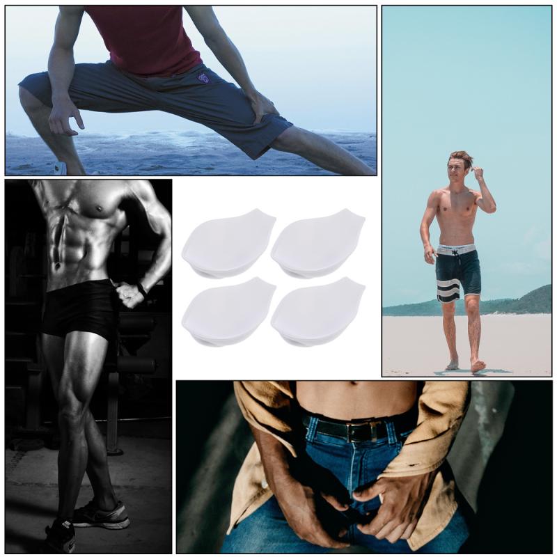 Underpants 4pcs Men Bulge Enhancing Underwear Cup Sponge Pad Swimwear3696478