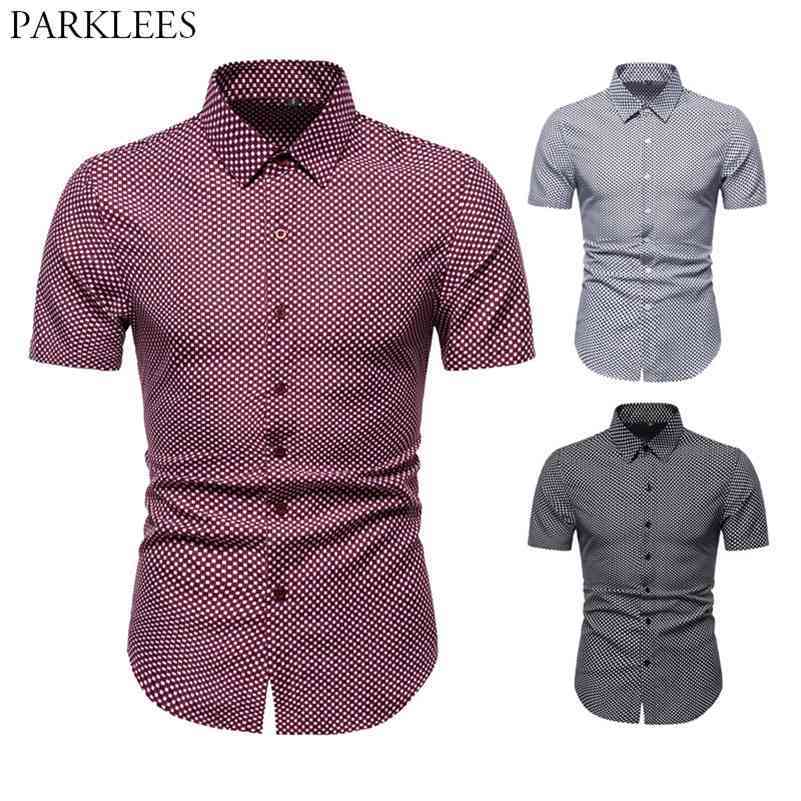 Classic Small Plaid Mens Shirts Business Casual Slim Fit Shirt for Men Summer Button Men Short Sleeve Shirt Chemise Hommme 210524, Wine red
Classic Small Plaid Mens Shirts Business Casual Slim Fit Shirt for Men Summer Button Men Short Sleeve Shirt Chemise Hommme 210524, Wine red