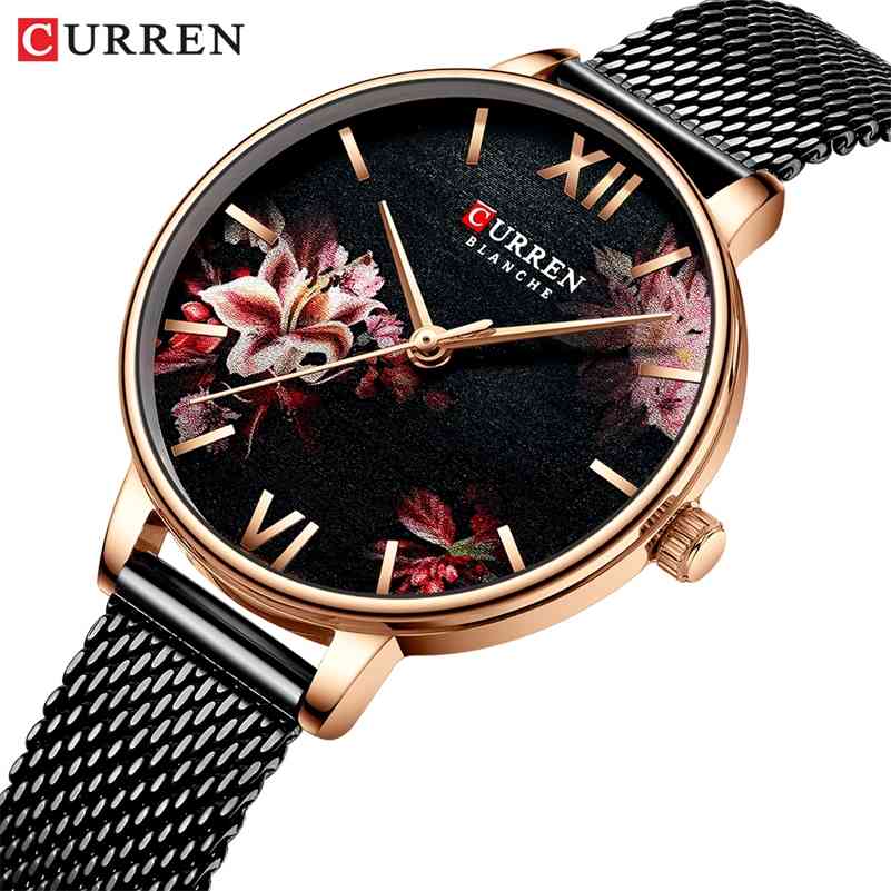 CURREN Women watches Dial Ladies Top Luxury quartz wristwatch waterproof Ultra-thin Stainless Steel Strap waterproof Reloj Mujer 210517, L rose black
CURREN Women watches Dial Ladies Top Luxury quartz wristwatch waterproof Ultra-thin Stainless Steel Strap waterproof Reloj Mujer 210517, L rose black