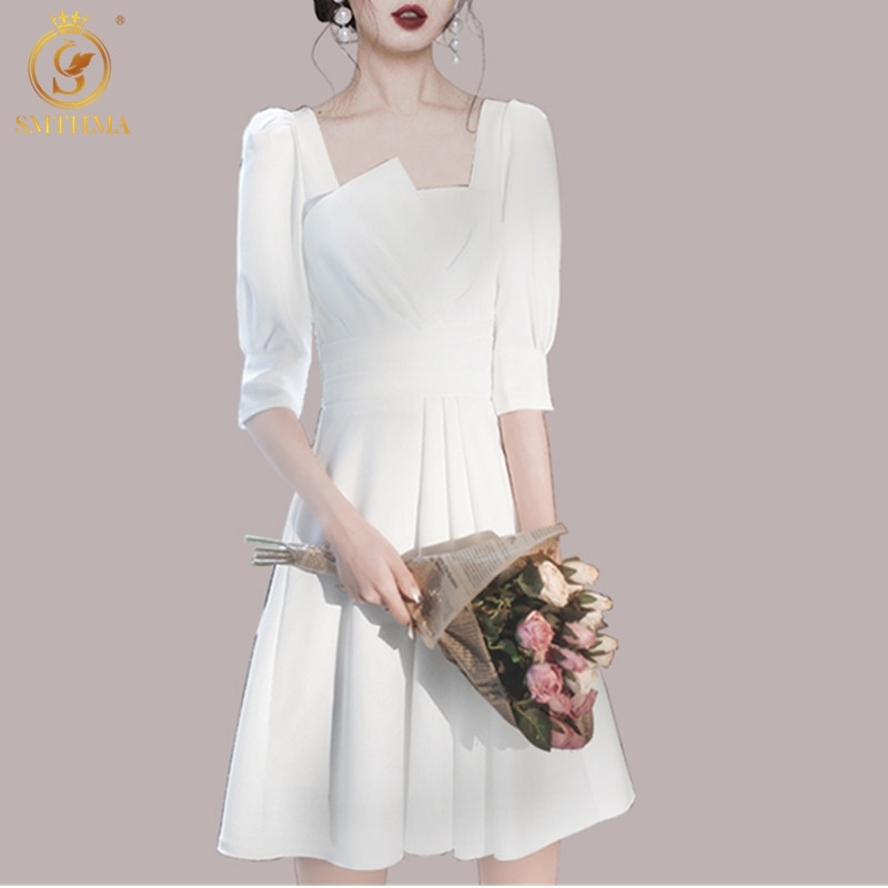 Women Summer Dress Fashion White Elegant Half Sleeve Party Casual Solid Vestidos 210520, Photo color
Women Summer Dress Fashion White Elegant Half Sleeve Party Casual Solid Vestidos 210520, Photo color