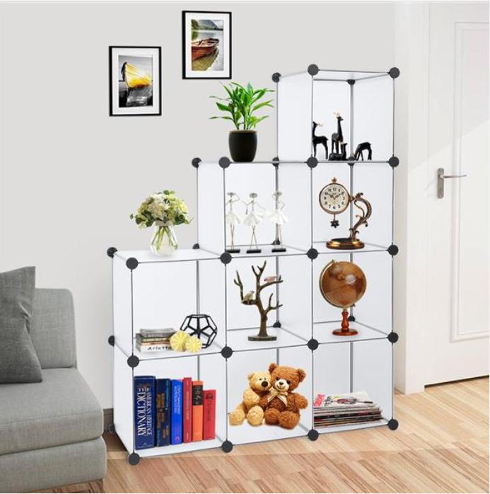2022 Cube Storage 9-Cube Organizer Shelves DIY Closet Cabinet white Boxes & Bins Organization