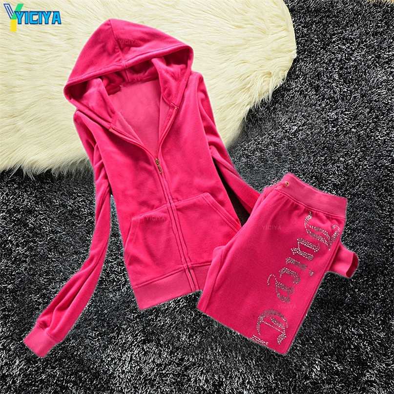 YICIYA Juicy Tracksuit Spring/Fall Women's Brand Velour Tracksuit Suit Women Velvet Zipper Sweatshirt And Pants Fat Sister 220111, Royal blue short set
YICIYA Juicy Tracksuit Spring/Fall Women's Brand Velour Tracksuit Suit Women Velvet Zipper Sweatshirt And Pants Fat Sister 220111, Royal blue short set