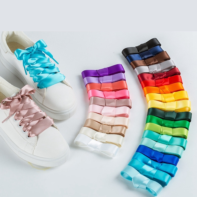 1 Pair 22 Colors Silk Satin Shoelaces 2 Cm Width Flat Ribbon Shoe Laces Boots Women Sneakers Shoelace Length 80cm 100cm 120cm S1, White;pink
1 Pair 22 Colors Silk Satin Shoelaces 2 Cm Width Flat Ribbon Shoe Laces Boots Women Sneakers Shoelace Length 80cm 100cm 120cm S1, White;pink