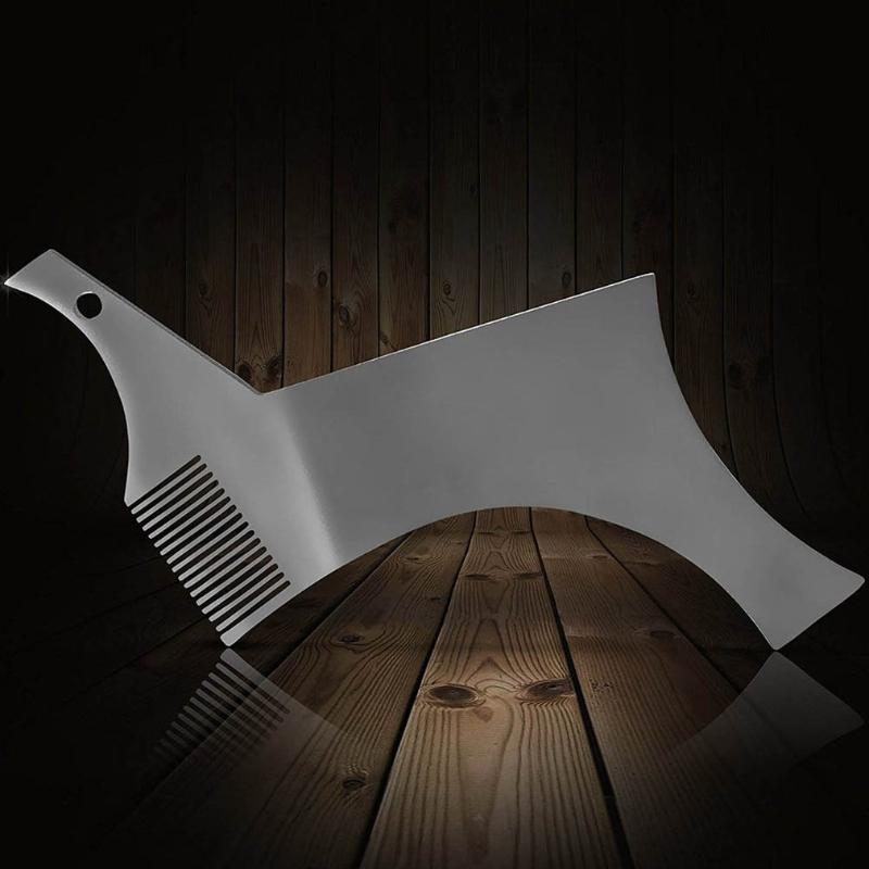 Hair Brushes Men Beard Trim Shaving Shaping Styling Template Comb Men's Double Sided Beards Combs Beauty Tool For Design