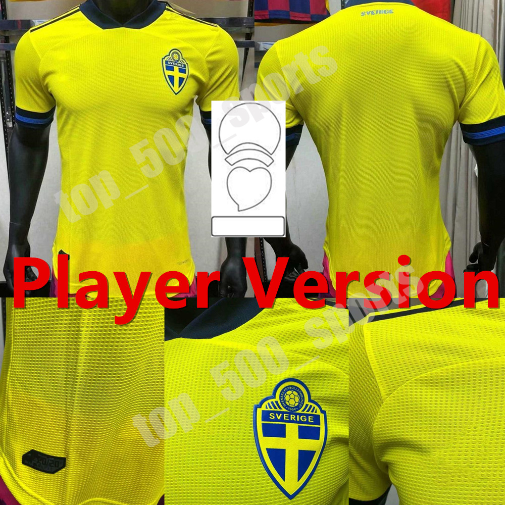 2021 Player version Sweden National Team Soccer Jerseys IBRAHIMOVIC FORSBERG Mens LARSSON EKDAL ISAK Home Away Football Shirts Adult Short Sleeve, Black;yellow
2021 Player version Sweden National Team Soccer Jerseys IBRAHIMOVIC FORSBERG Mens LARSSON EKDAL ISAK Home Away Football Shirts Adult Short Sleeve, Black;yellow