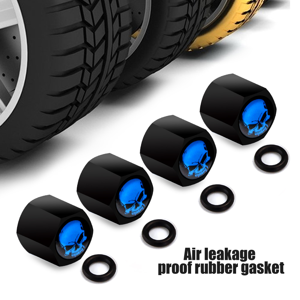 Auto Skull Tire Valve Stem Nut Caps Anti-Theft Russia Dragon Stems Covers For Cars Trucks Bikes Motorcycles Foot Print Wheel Tyre Cap