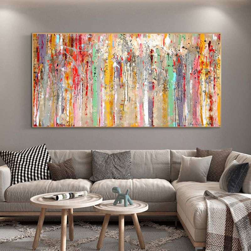 Abstract Art Colorful Canvas Prints Modern Home Decor Wall Art Pictures For Living Room Indoor Decorations Wall Painting Cuadros