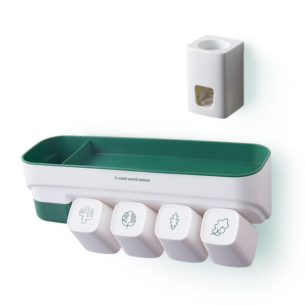 Toothbrush Holder, Nordic Standard Set, Brush Cup, Multi Function Storage Box, 2 cups / 3 cups / 4 Standard Toothbrush Holder