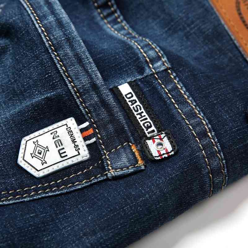 Men Clothes Men's Shorts Knee Length Breeches Capris Male Denim Shorts Men Stretch Shorts Jeans Bermuda Black Grey Blue 210518