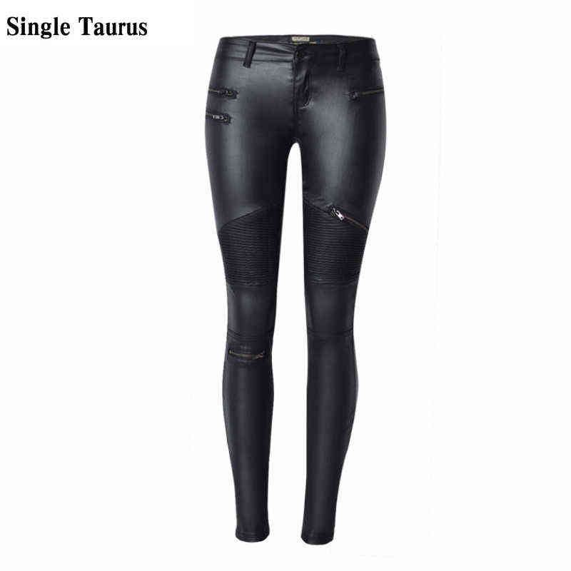 Europe America Moto Birker PU Jeans Women Fashion Zipper Low Waist Push Up Sexy Leather Trousers White Skinny Pencil Pants Mujer 211129, Black
Europe America Moto Birker PU Jeans Women Fashion Zipper Low Waist Push Up Sexy Leather Trousers White Skinny Pencil Pants Mujer 211129, Black