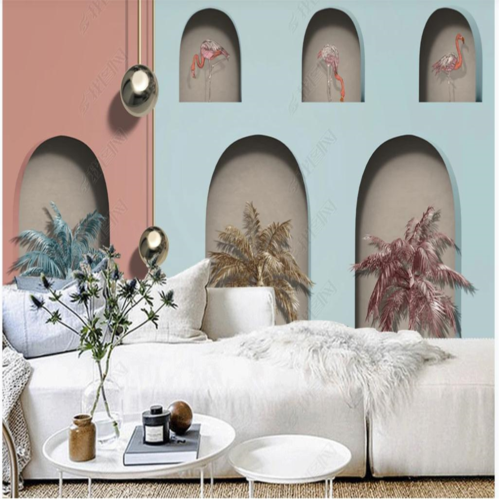 Modern wallpaper minimalist three-dimensional space 3D arches Nordic style coconut tree background wall, Blue
Modern wallpaper minimalist three-dimensional space 3D arches Nordic style coconut tree background wall, Blue