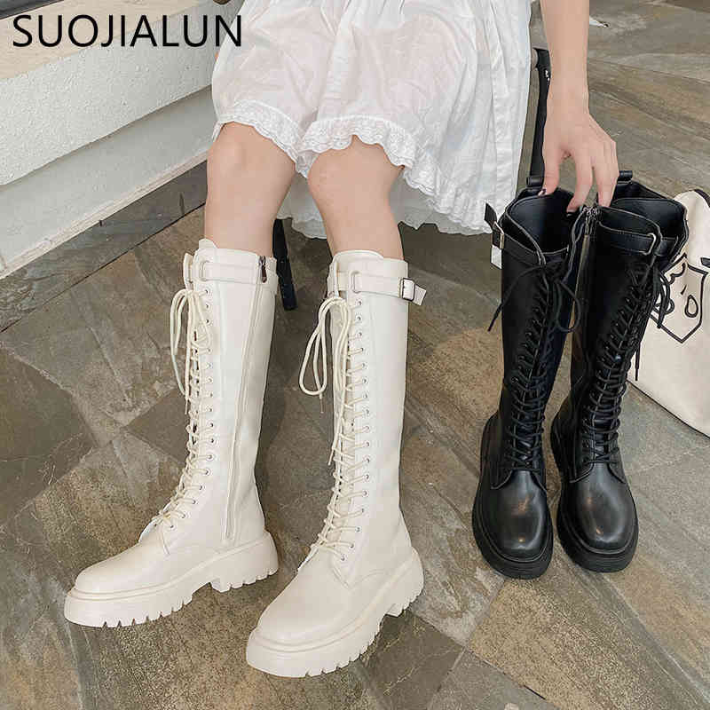 SUOJIALUN 2021 Winter Women High Boots High Quality Ladies Knee-High Pu Boots Fashion Zipper Female Motorcycle Boots Shoes K78, White
SUOJIALUN 2021 Winter Women High Boots High Quality Ladies Knee-High Pu Boots Fashion Zipper Female Motorcycle Boots Shoes K78, White