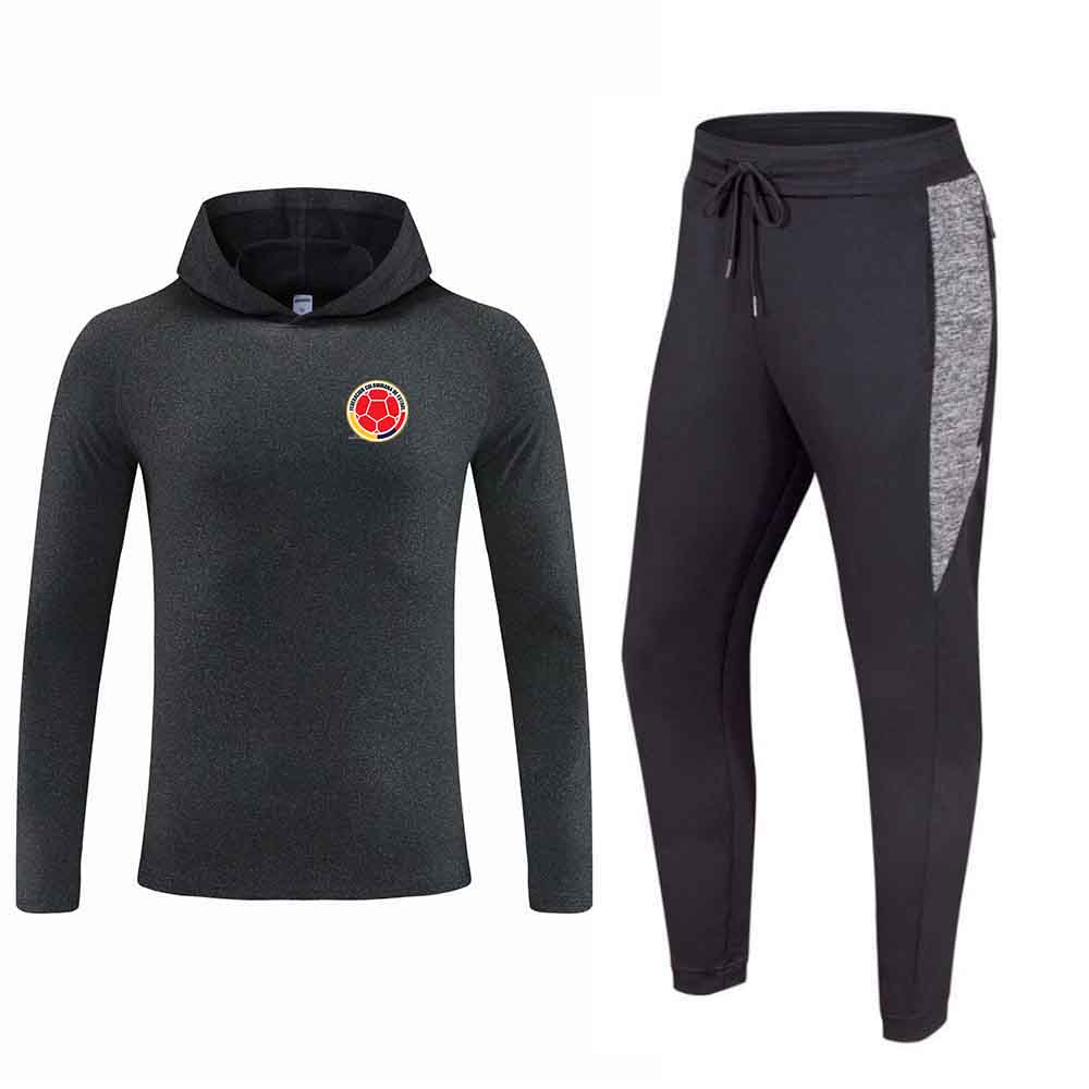 Colombia national football team Autumn Winter Football Training Tracksuits Tight Outdoor Running Suits Custom Logo Men's Soccer Sportswear Sets, Black;blue
Colombia national football team Autumn Winter Football Training Tracksuits Tight Outdoor Running Suits Custom Logo Men's Soccer Sportswear Sets, Black;blue