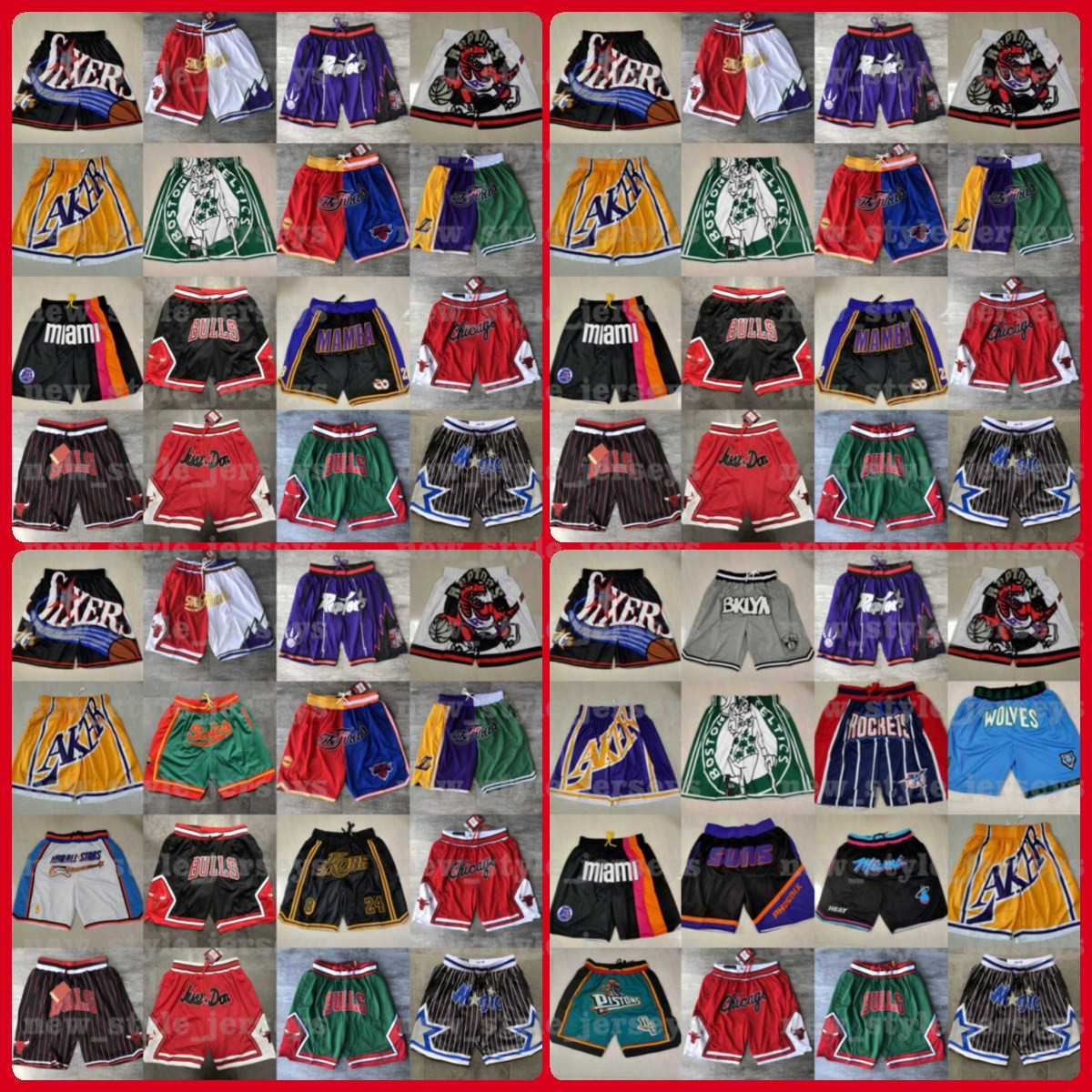 n Just Don Basketball Shorts Team Throwback Stitched Face Mesh pockets mitchell ness Stitched Pantalones de baloncesto Shorts Men Woman z44
n Just Don Basketball Shorts Team Throwback Stitched Face Mesh pockets mitchell ness Stitched Pantalones de baloncesto Shorts Men Woman z44