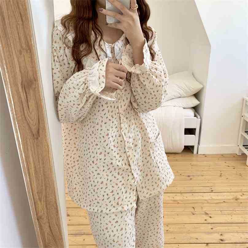 Chic Two Piece Suit Floral Printing Nightwear Sweet Soft Casual Homewear Loose Fashion Home Pajamas Sets 210525, Blue
Chic Two Piece Suit Floral Printing Nightwear Sweet Soft Casual Homewear Loose Fashion Home Pajamas Sets 210525, Blue