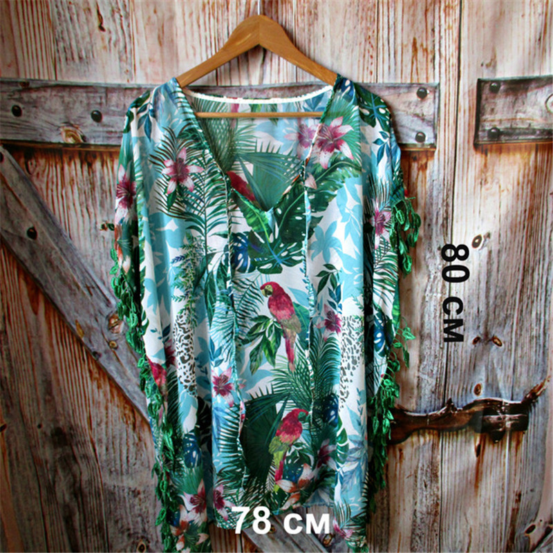 Tunic for Beach Bathing suit cover ups Chiffon Dress Women wear Bikini up Saida de Praia #Q523 210420