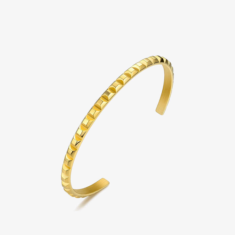 Enfashion Pyramid Cuff Bracelet Gold Color Stainless Steel Punk Spike Bracelets Bangles for Women Jewelry Pulseira Bf192008 Q0720
Enfashion Pyramid Cuff Bracelet Gold Color Stainless Steel Punk Spike Bracelets Bangles for Women Jewelry Pulseira Bf192008 Q0720
