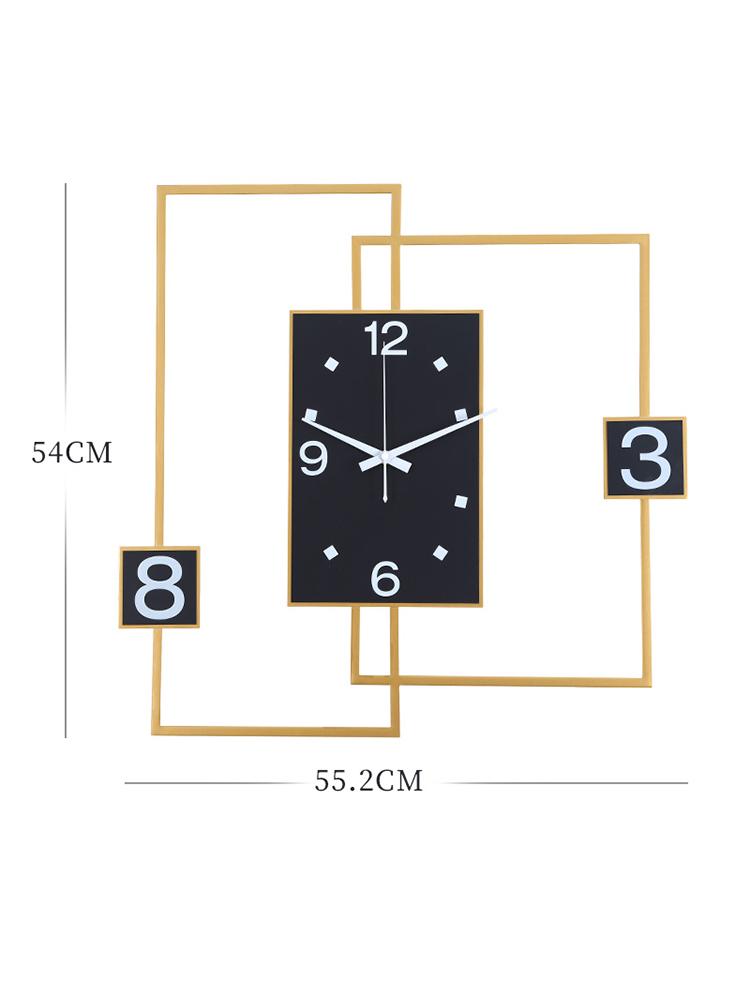 Creative Simple Wall Clock Modern Design Large Living Room Black Gold Kitchen Horloge Murale Home Decoration Clocks