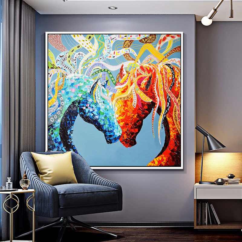 Scandinavia Style Horse Painting Printed on Canvas Pictures For Living Room Animal Art Posters and Prints Modern Decoration
Scandinavia Style Horse Painting Printed on Canvas Pictures For Living Room Animal Art Posters and Prints Modern Decoration