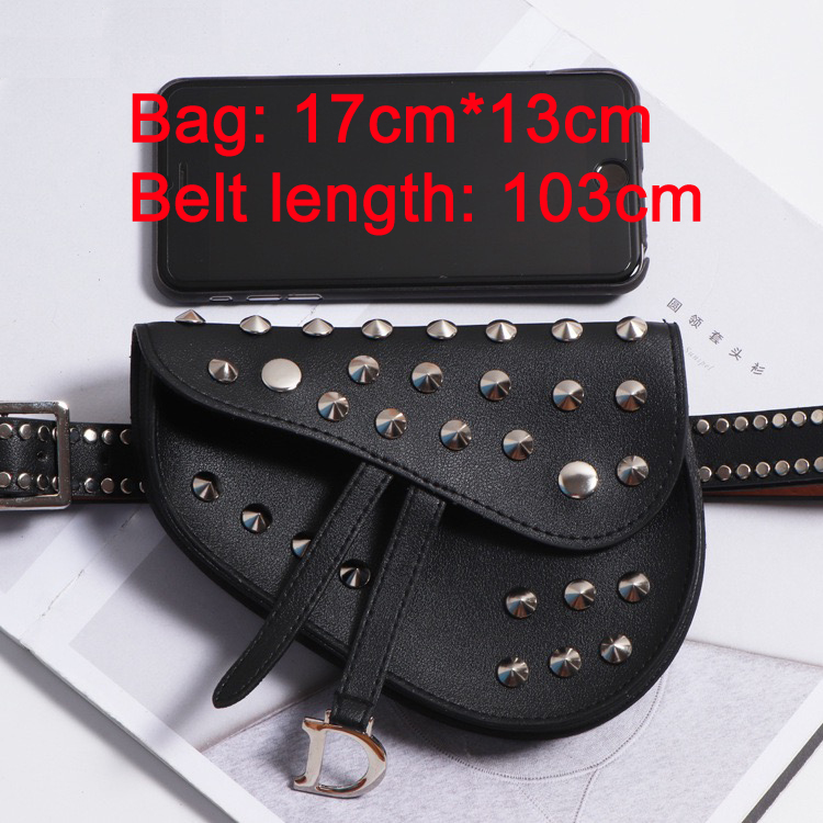 Snake pattern fashion belt bag Saddle belt detachable Outdoor riding PU leather street hiphop style mini Traveling sperson co