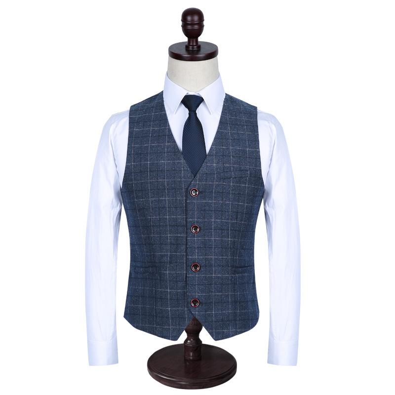 Men's Suits & Blazers Quality High Mens Designers 2022 Slim Fit Plaid Business Blazer Formal Costume Homme 3 Pieces Wedding Dress Suit Plus