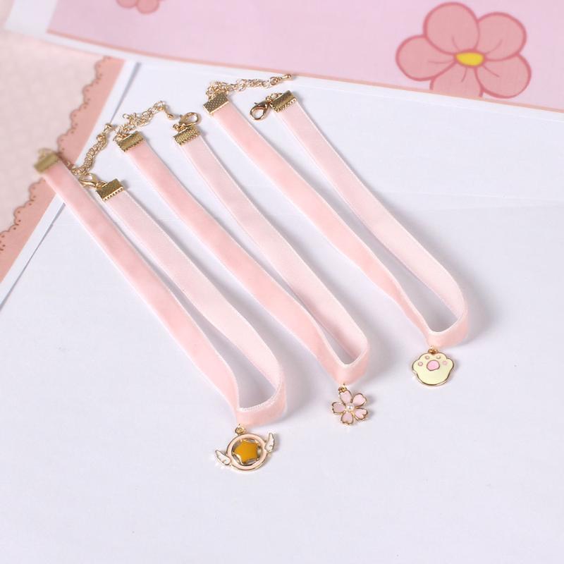 Pendant Necklaces 2021 Fashion Style Of Japanese Series Pink Ribbon Prints/cherry Blossom/star Women Necklace
Pendant Necklaces 2021 Fashion Style Of Japanese Series Pink Ribbon Prints/cherry Blossom/star Women Necklace