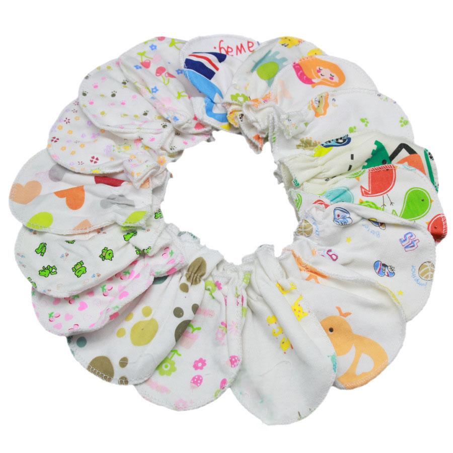 Infant anti-grasping gloves cartoon Warm winter gloves kids newborn Animal print Mittens