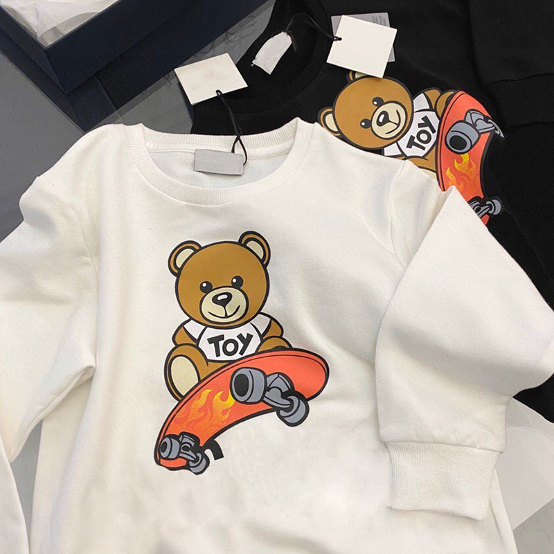 Kids Designer Sweatshirts Hoodies Girls Boy Letter Tops Hoodie Child Winter Clothes Splicing Skateboard DJing Bear Clothing Classic Baby Top от DHgate WW